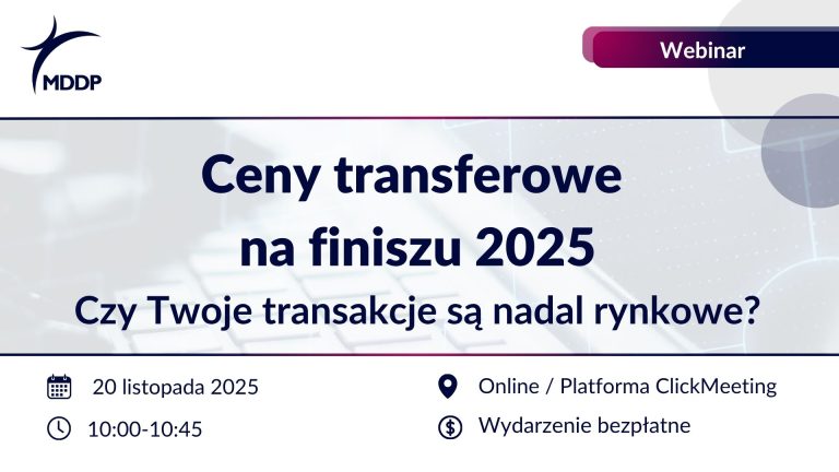 Ceny transferowe na finiszu 2025 Ceny transferowe na finiszu 2025
