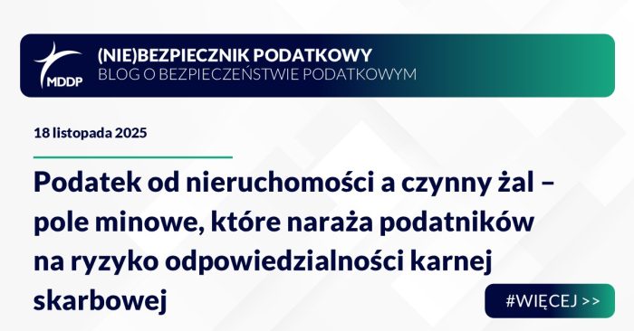 Podatek od nieruchomości a czynny żal