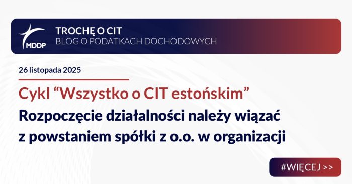 Rozpoczęcie działalności należy wiązać z powstaniem spółki z o.o. w organizacji