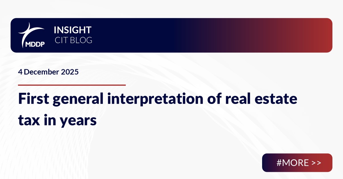 First general interpretation of real estate tax in years