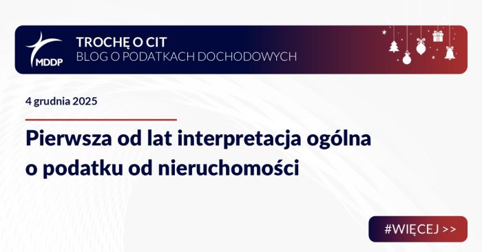 Pierwsza od lat interpretacja ogólna o podatku od nieruchomości