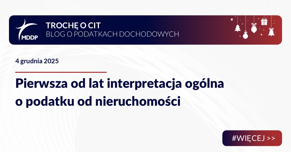 Pierwsza od lat interpretacja ogólna o podatku od nieruchomości