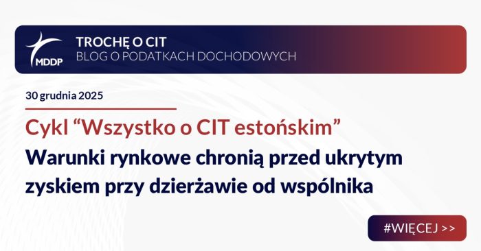 Warunki rynkowe chronią przed ukrytym zyskiem przy dzierżawie od wspólnika