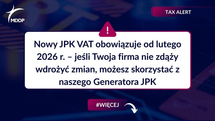 Nowy JPK VAT od lutego 2026 r. wprowadza obowiązek wykazywania numeru KSeF oraz nowych oznaczeń BFK, OFF i DI, a błędy mogą skutkować sankcją 500 zł.