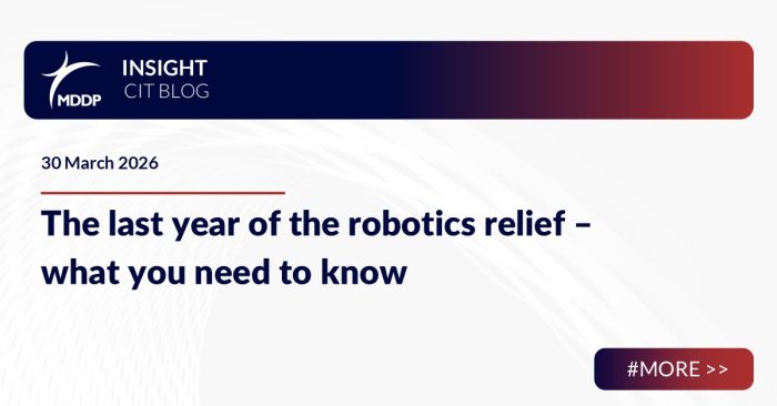 The last year of the robotics relief – what you need to know