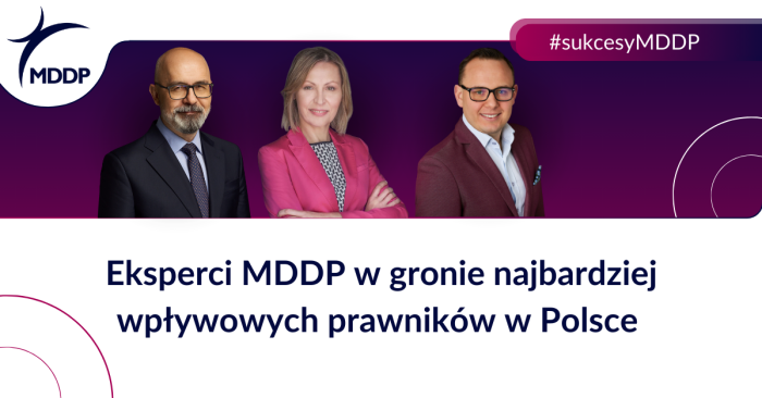 Eksperci MDDP w gronie najbardziej wpływowych prawników w Polsce