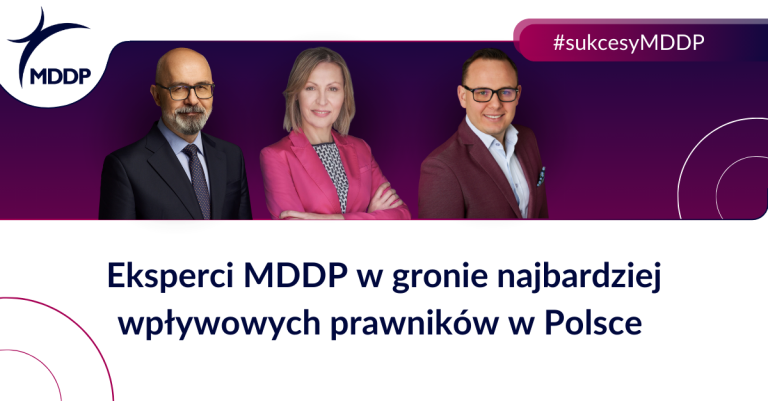 Eksperci MDDP w gronie najbardziej wpływowych prawników w Polsce Eksperci MDDP w gronie najbardziej wpływowych prawników w Polsce