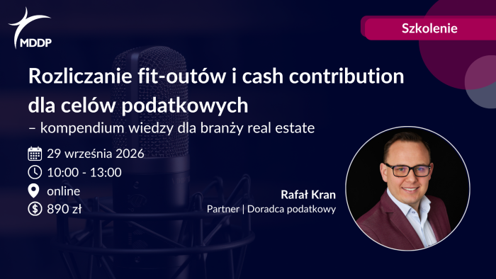 Rozliczanie fit-outów i cash contribution dla celów podatkowych