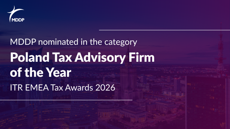 MDDP nominated for Poland Tax Advisory Firm of the Year at the ITR EMEA Tax Awards 2026