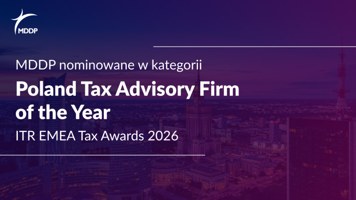 MDDP nominowane w kategorii Poland Tax Advisory Firm of the Year w rankingu ITR EMEA Tax Awards 2026