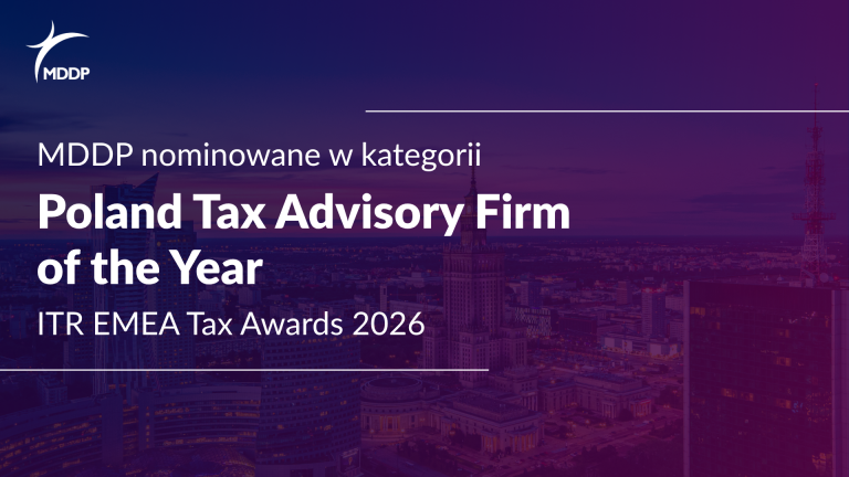 MDDP nominowane w kategorii Poland Tax Advisory Firm of the Year w rankingu ITR EMEA Tax Awards 2026
