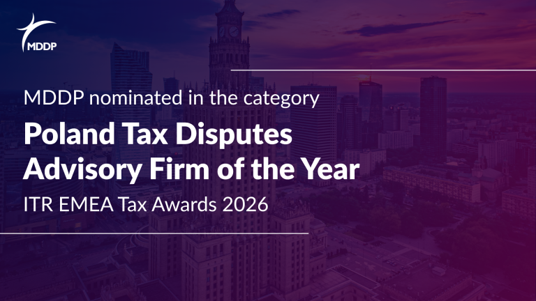 MDDP nominated for Poland Tax Disputes Advisory Firm of the Year at the ITR EMEA Tax Awards 2026
