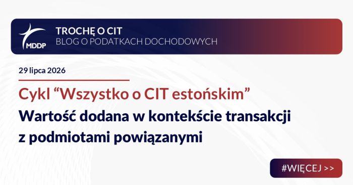 Wartość dodana w kontekście transakcji z podmiotami powiązanymi