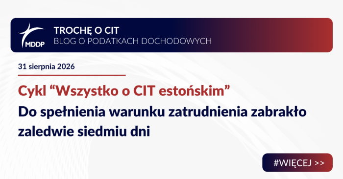 Do spełnienia warunku zatrudnienia zabrakło zaledwie siedmiu dni Do spełnienia warunku zatrudnienia zabrakło zaledwie siedmiu dni