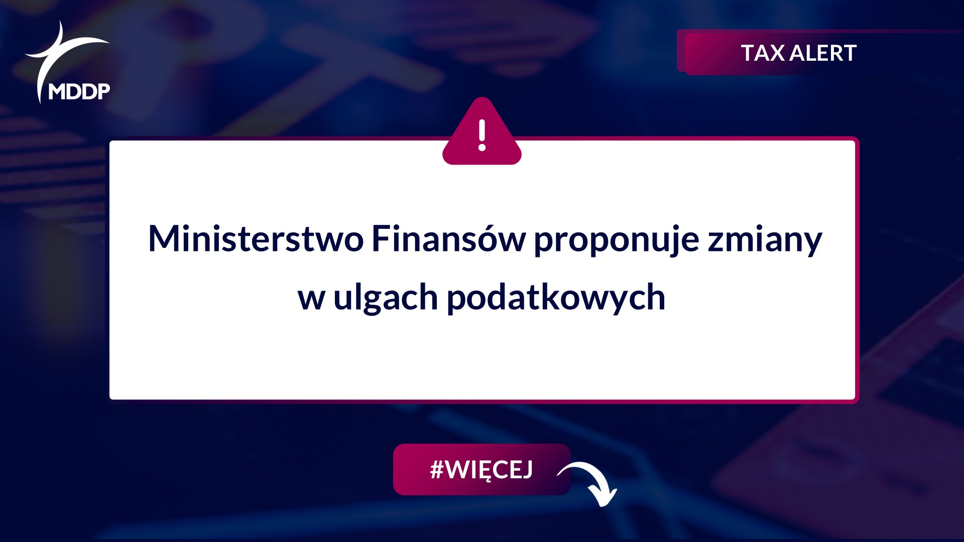Ministerstwo Finansów proponuje zmiany w ulgach podatkowych Ministerstwo Finansów proponuje zmiany w ulgach podatkowych