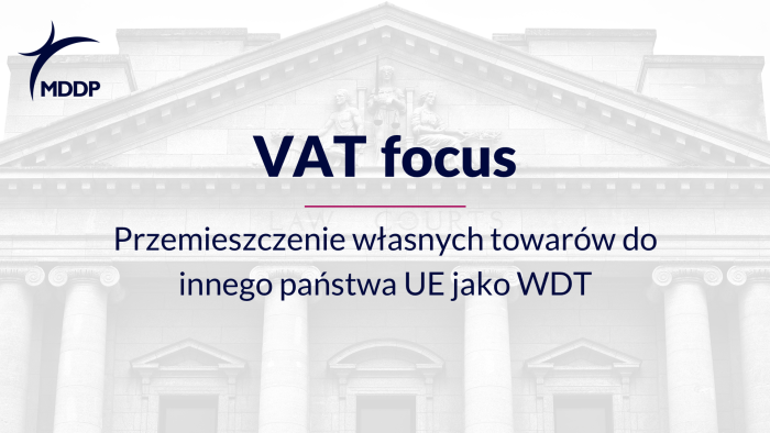 Przemieszczenie własnych towarów do innego państwa UE jako WDT
