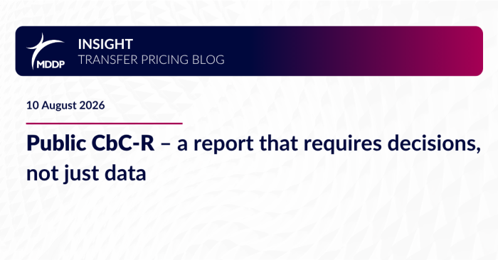 Public CbC-R – a report that requires decisions, not just data Public CbC-R – a report that requires decisions, not just data