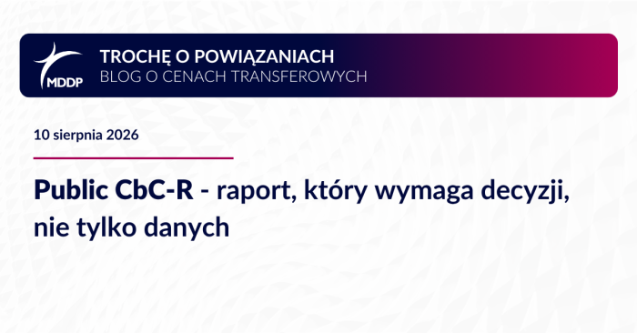 Public CbC-R - raport, który wymaga decyzji, nie tylko danych